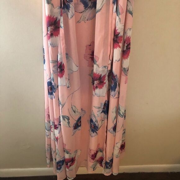 NEW BHLDN YUMI KIM CALYPSO WRAP MAXI DRESS PINK - Picture 5 of 6